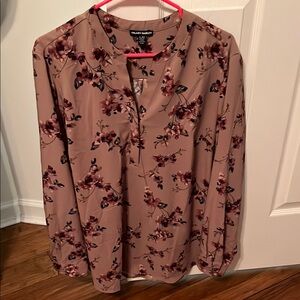 Floral Blouse - Pink and Black